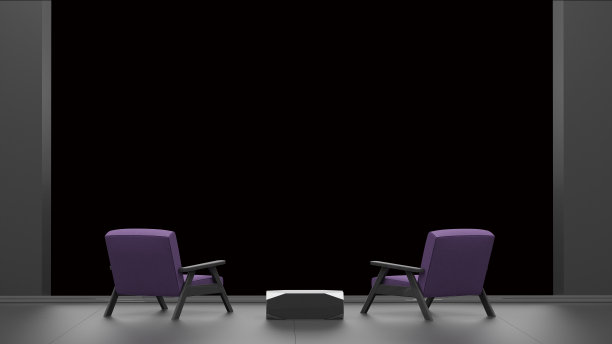 内部与空窗口隔离在黑色3D渲染图片下载