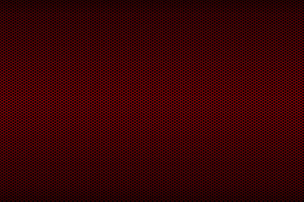 黑色和红色的金属网格背景纹理图片下载