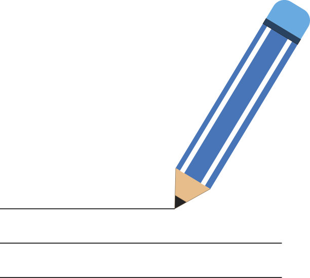 铅笔图标蓝色孤立向量图片下载