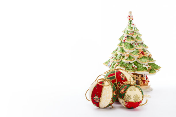 圣诞树和球图片下载