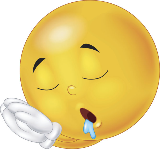 睡着的卡通笑脸符号图片下载