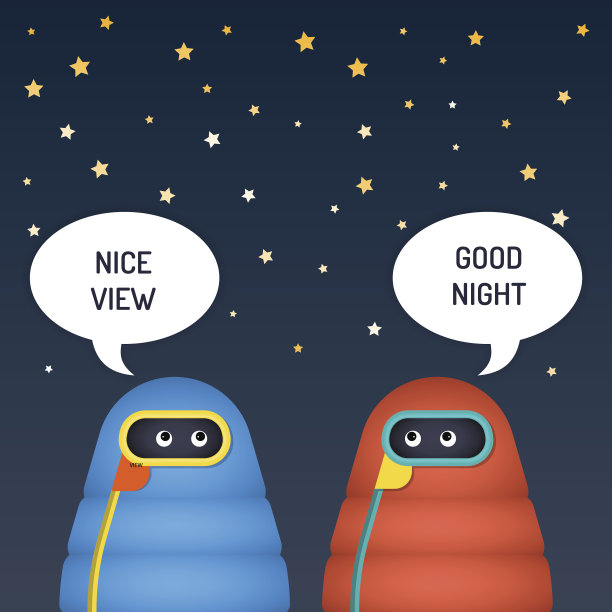 睡袋插图图片下载