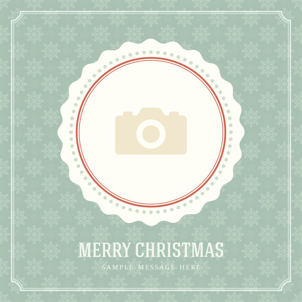 圣诞复古排印和装饰装饰图片下载