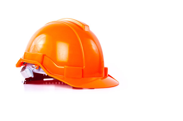 橙色安全帽。图片下载
