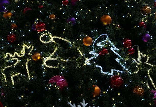 圣诞-圣诞彩灯图片下载