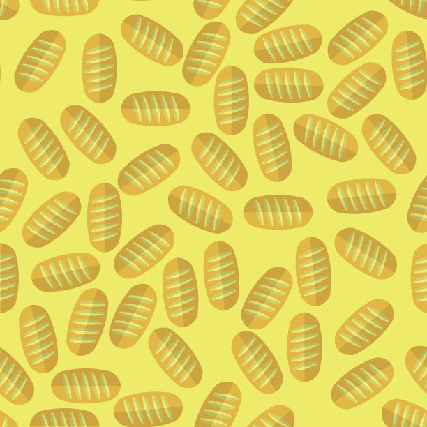 无缝的面包店的模式。面包的背景图片下载