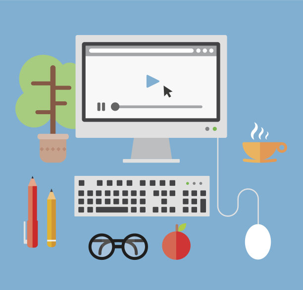 桌面计算机和对象图片下载