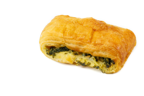 菠菜派孤立在白色背景图片下载