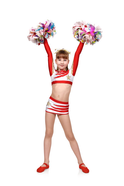 拉拉队女孩举起了手图片下载