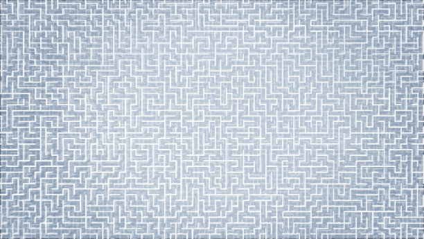 白色迷宫图案背景图片下载