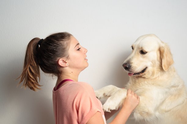 女孩和她的狗图片下载