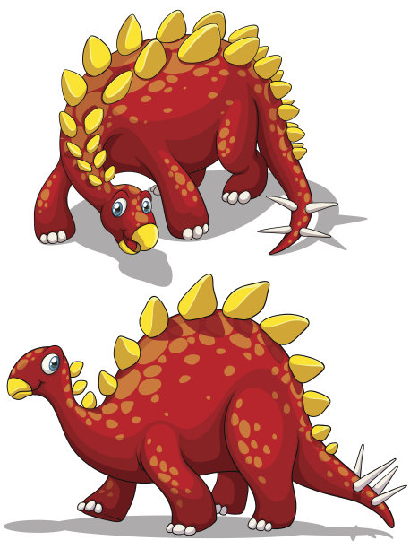 红色的恐龙图片下载