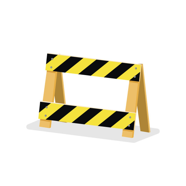 路上的障碍。图片下载