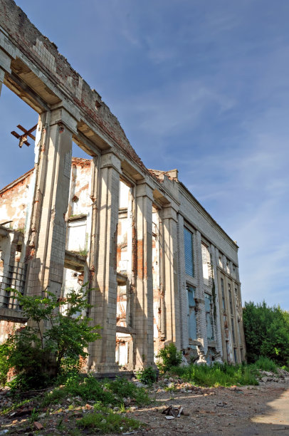 工厂的废墟图片下载