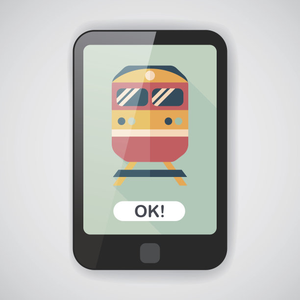 交通地铁平面图标与长影子，eps10图片下载