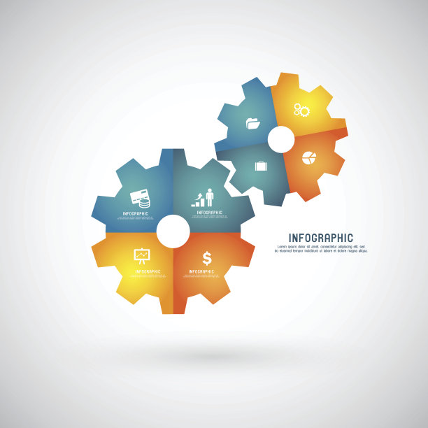 业务信息图模板。图片下载