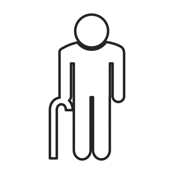 祖父人物剪影图标图片下载