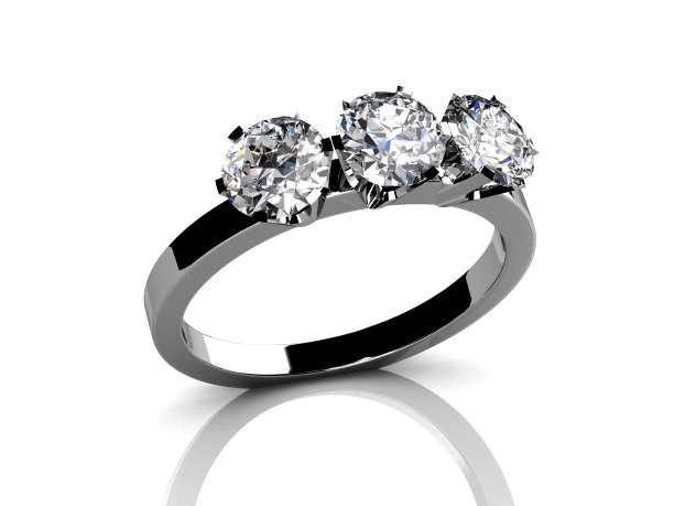 高品质白底钻戒图片下载