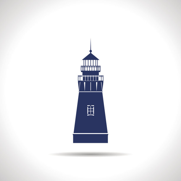 向量灯塔图标图片下载