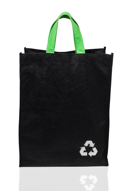 织物回收袋孤立在白色背景图片下载