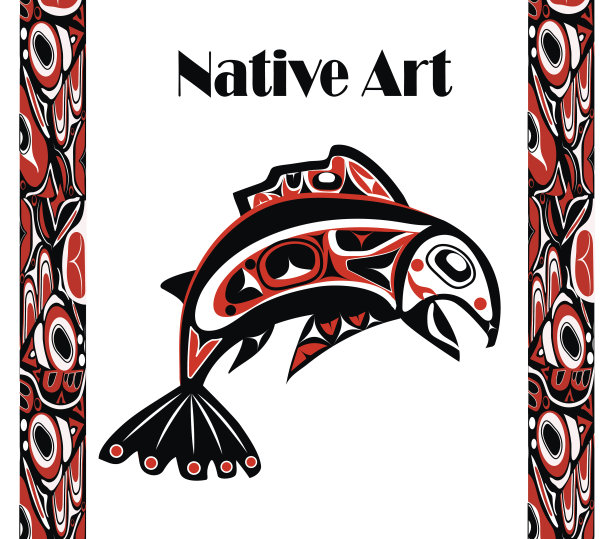 本土鲑鱼向量图片下载