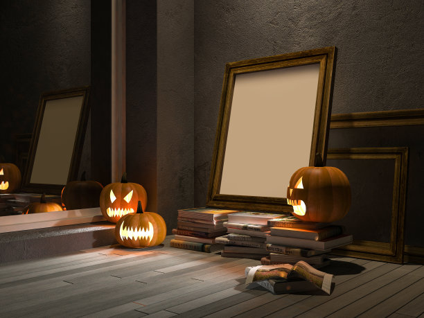 3D南瓜头和相框图片下载