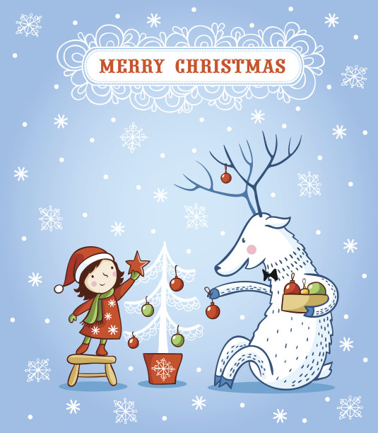 带文本框的圣诞卡。图片下载