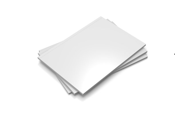 杂志或小册子模拟孤立的白色背景图片下载