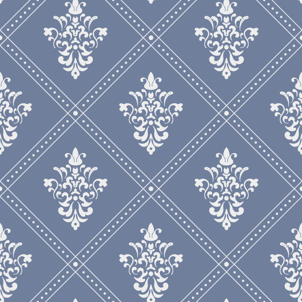 模式无缝的巴洛克风格素材图片