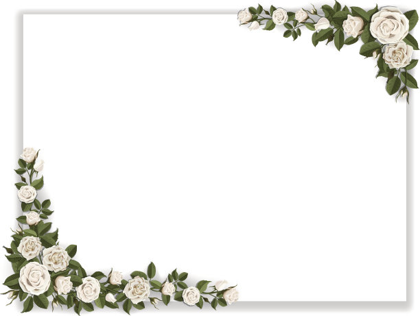 白色的纸装饰玫瑰图片下载