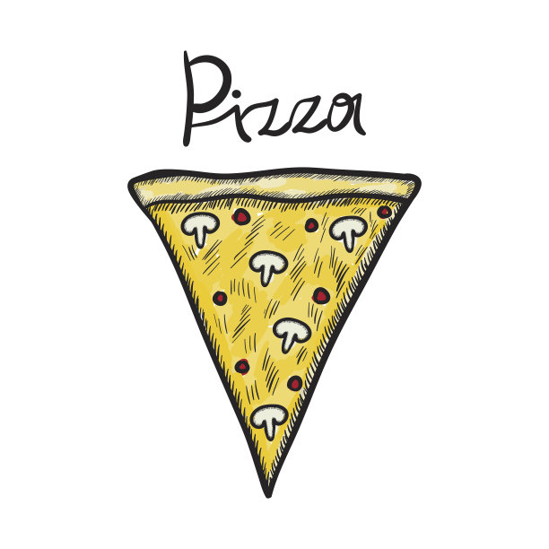 比萨涂鸦。图片下载