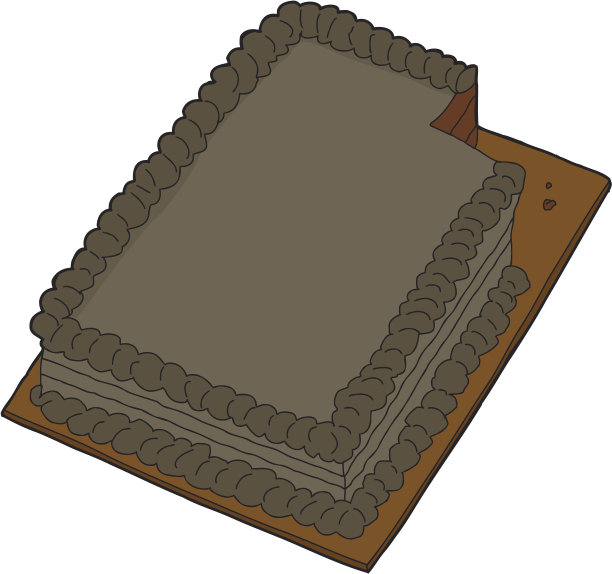 巧克力蛋糕和丢失的切片图片下载