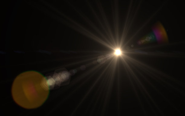 镜头光晕金色阳光明亮图片下载