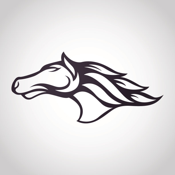 马标志矢量图标设计素材图片