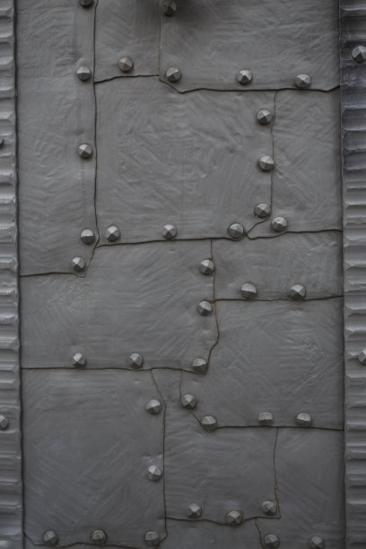 古代铸铁门建筑图片下载