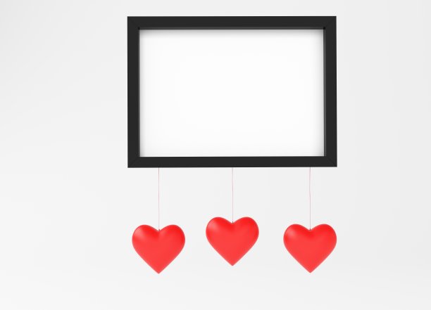 心形三维框架图片下载