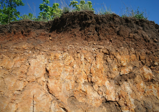 地表下土层的细节图片下载