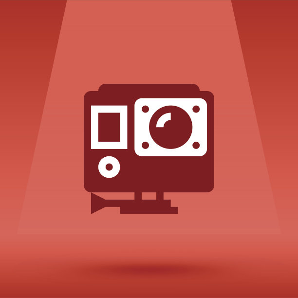 行动视频摄像机矢量平面风格插图图片下载