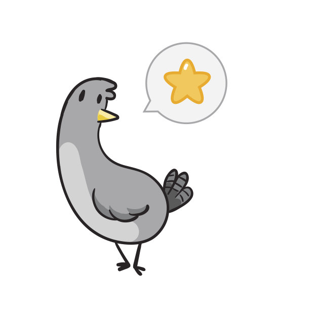 可爱的鸽子矢量插图图片下载