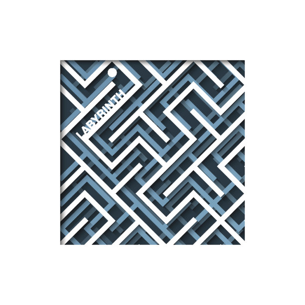 迷宫。背景Labirinth。矢量图图片下载