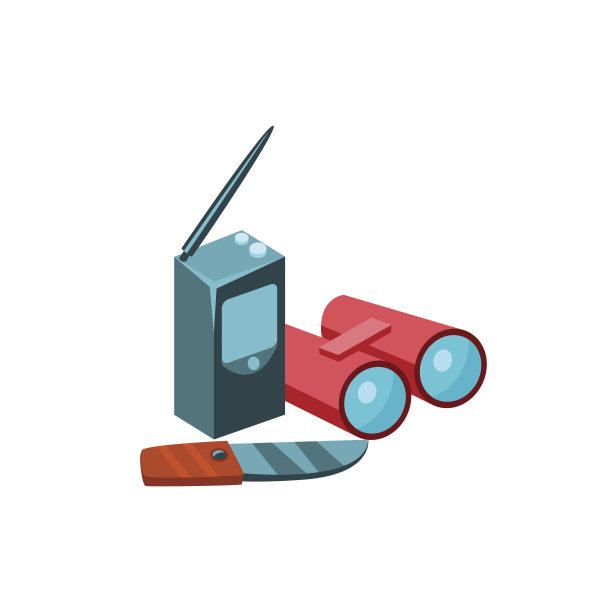 旅游设备。矢量图图片下载