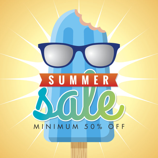 夏季促销设计模板图片下载