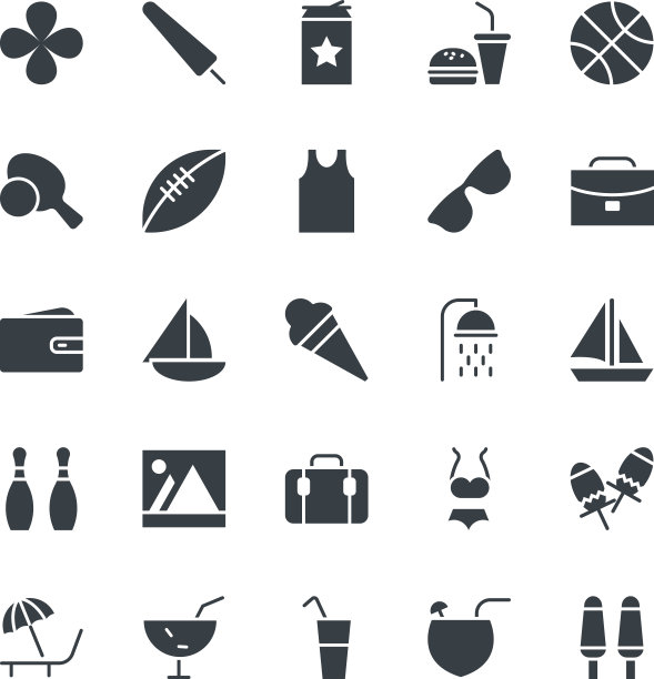 夏季酷向量图标4图片下载