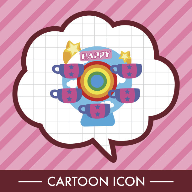 游乐园设施主题元素图片下载