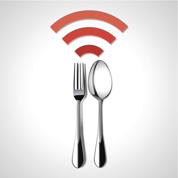 餐厅位置矢量免费WiFi图片下载