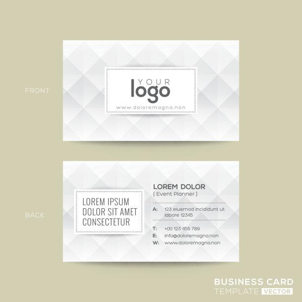 名片与钻石灰色图案背景图片下载