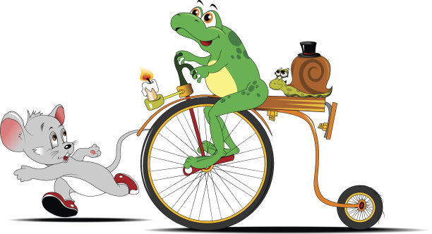 青蛙和蜗牛比赛图片下载