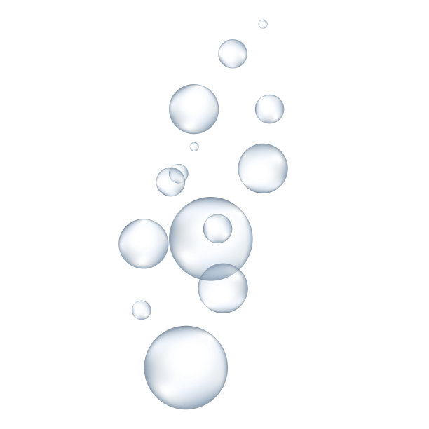 白色水泡与反射集矢量插图。图片下载