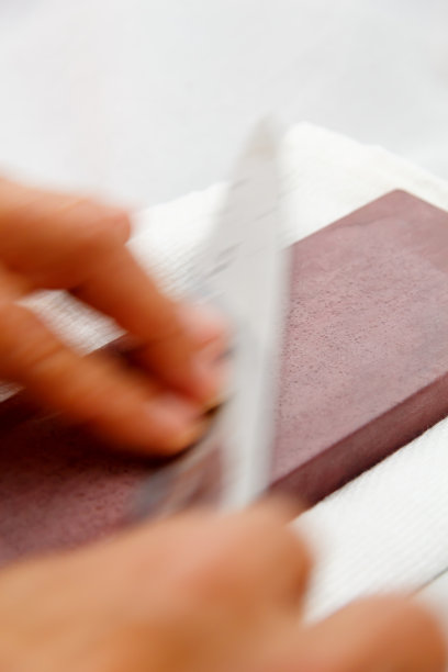 珩磨厨师刀/近景手工日本厨师刀图片下载