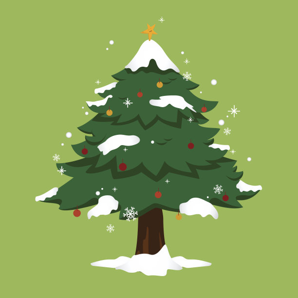 圣诞树简单的圣诞树图片下载